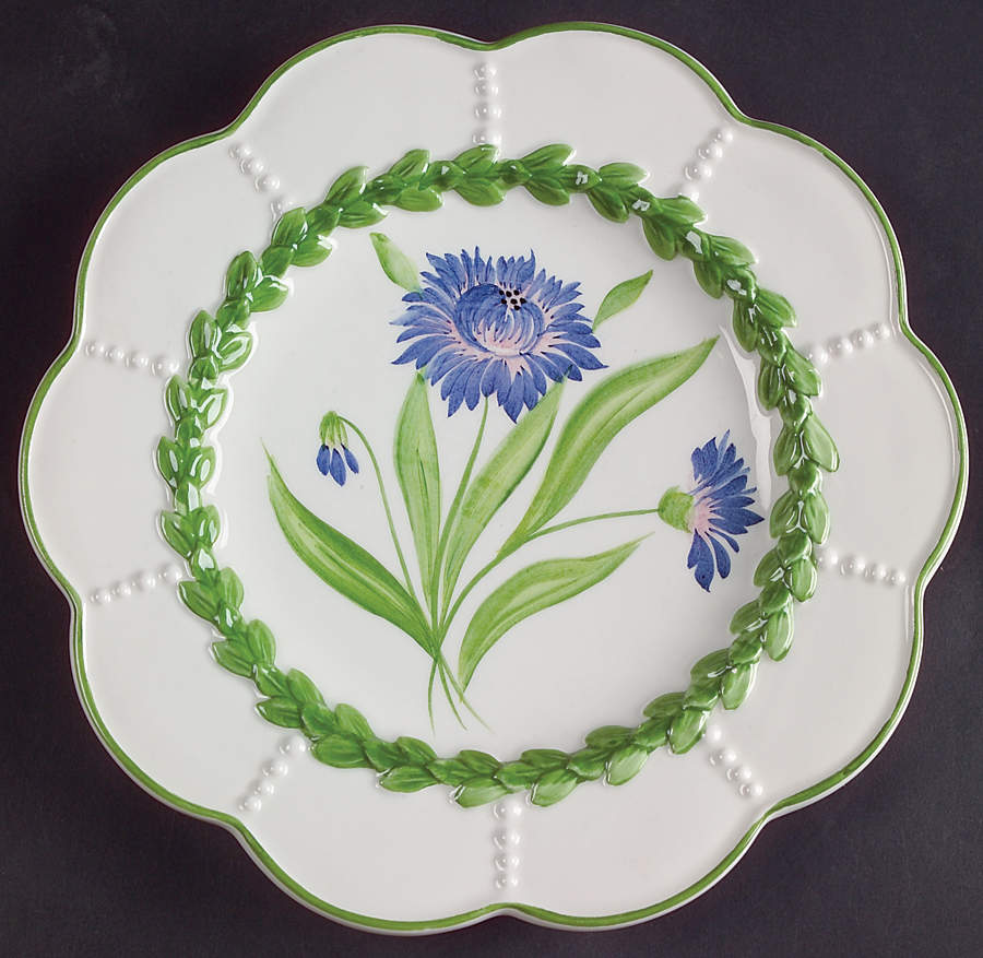 Boxwood Salad/Dessert Plate by Vietri (Italy)-1
