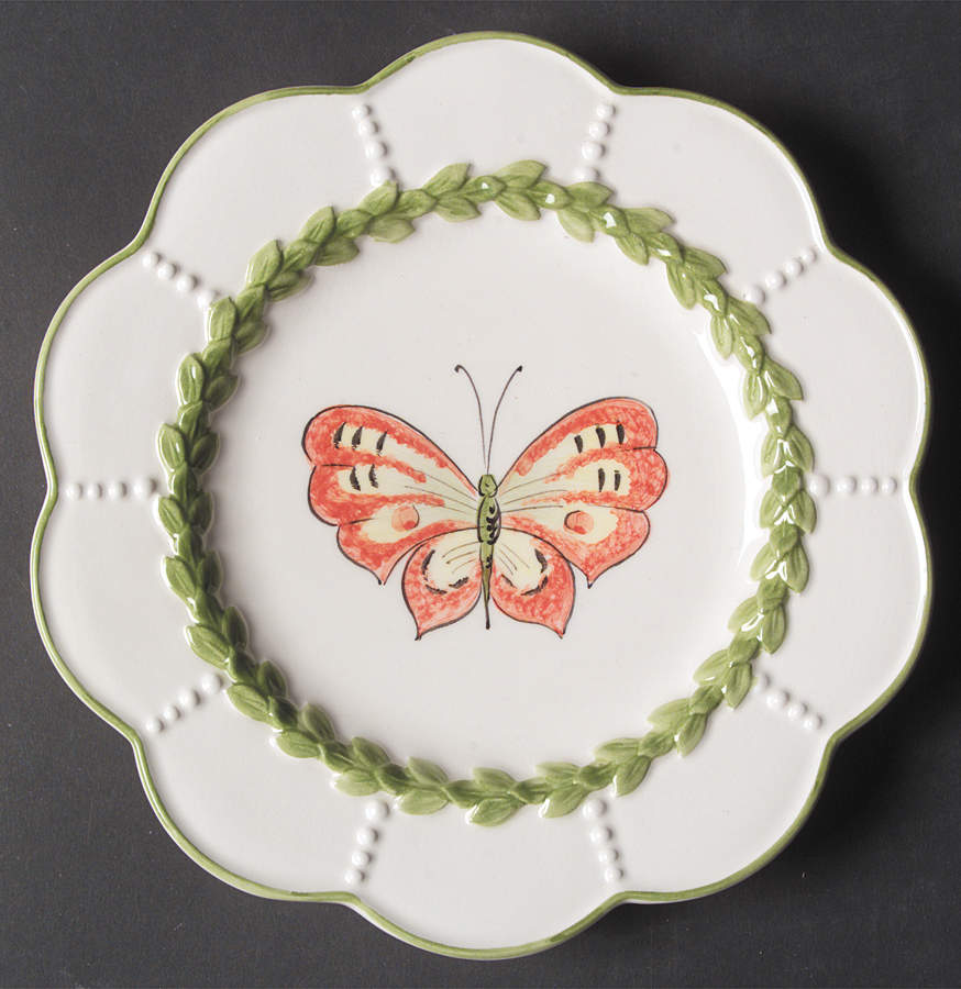 Boxwood Salad/Dessert Plate by Vietri (Italy)-1