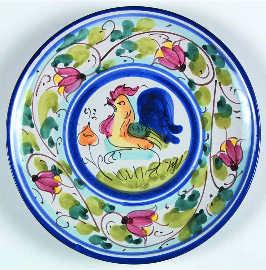 Galletto Salad Plate by Vietri (Italy)-1