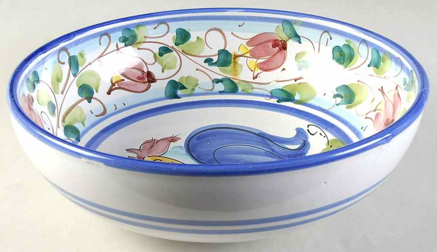 Galletto 10" Large Salad Serving Bowl by Vietri (Italy)-1