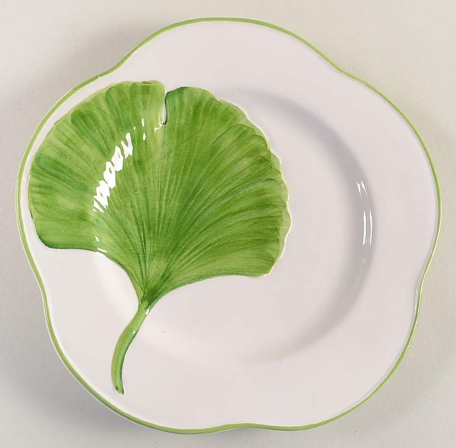 Ginkgo Salad Plate by Vietri (Italy)-1