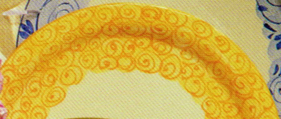Isabelle's Garden Yellow Dinner Plate by Vietri (Italy)-1