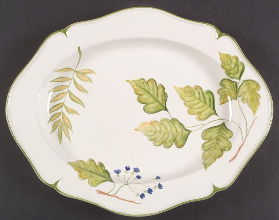 Millefoglie 16" Oval Serving Platter by Vietri (Italy)-1