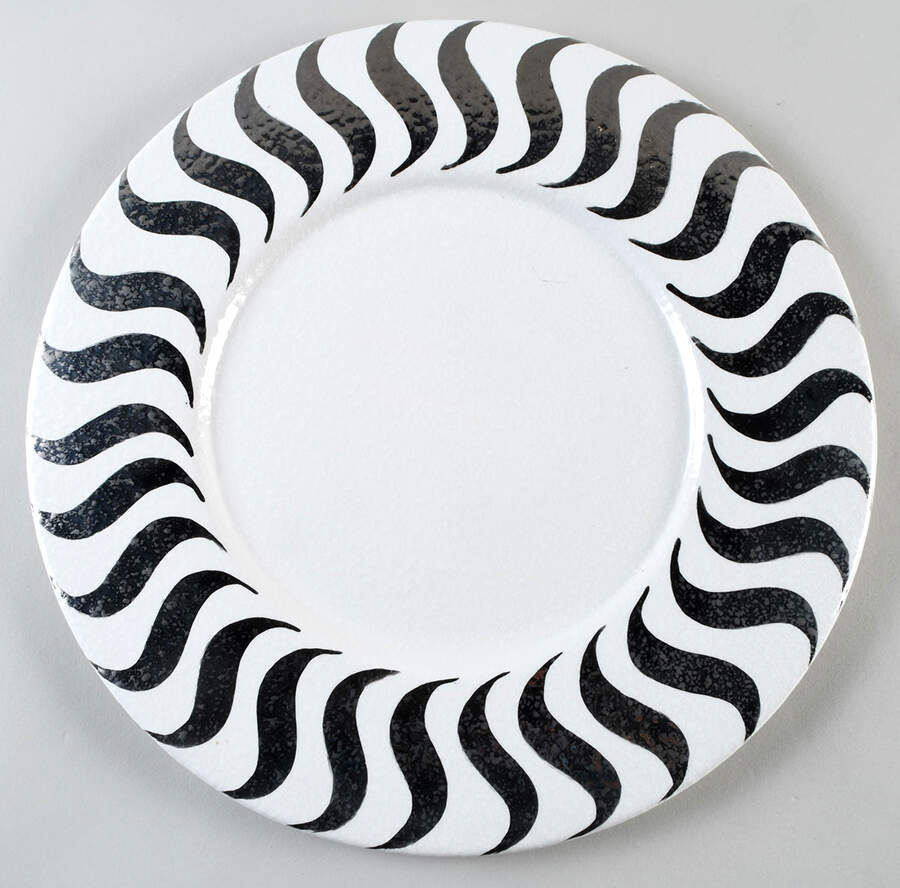 Palladio Silver Service Plate (Charger) by Vietri (Italy)-1