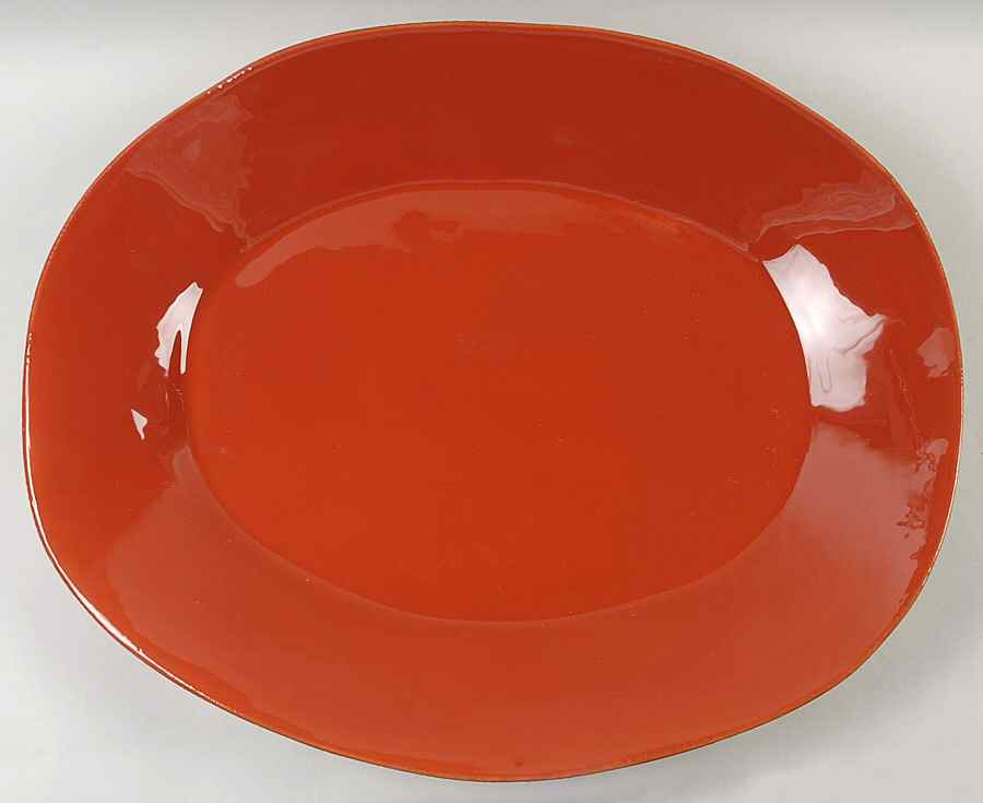 Paprika 19" Oval Serving Platter by Vietri (Italy)-1