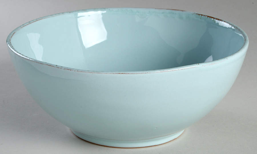 Sorbetto (Aqua) 8" Round Serving Bowl by Vietri (Italy)-1