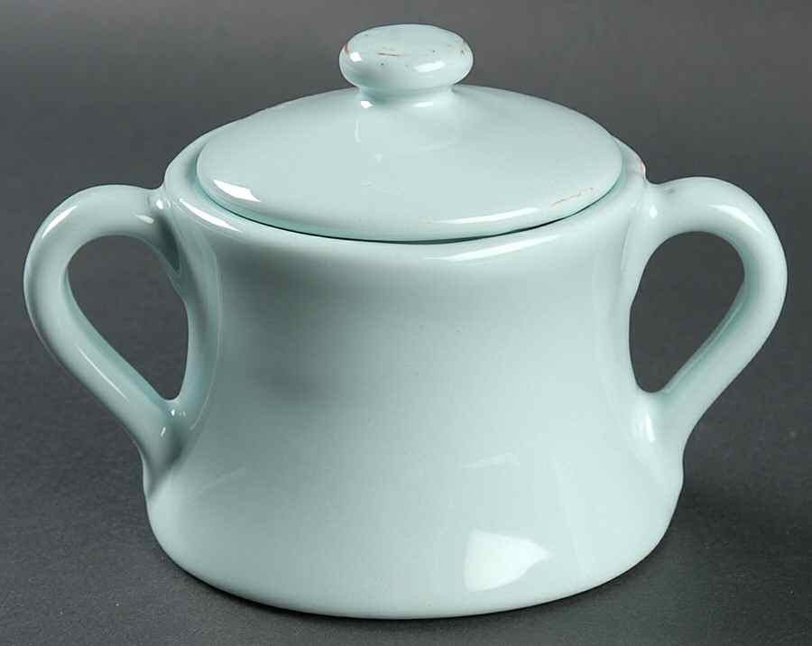 Sorbetto (Aqua) Sugar Bowl & Lid by Vietri (Italy)-1