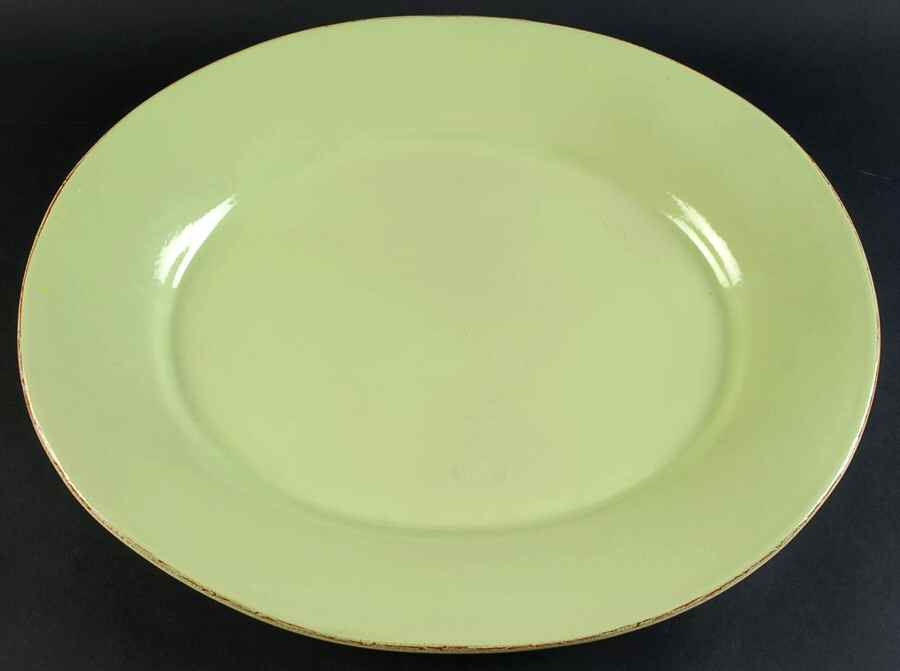 Sorbetto (Pistachio) 19" Oval Serving Platter by Vietri (Italy)-1