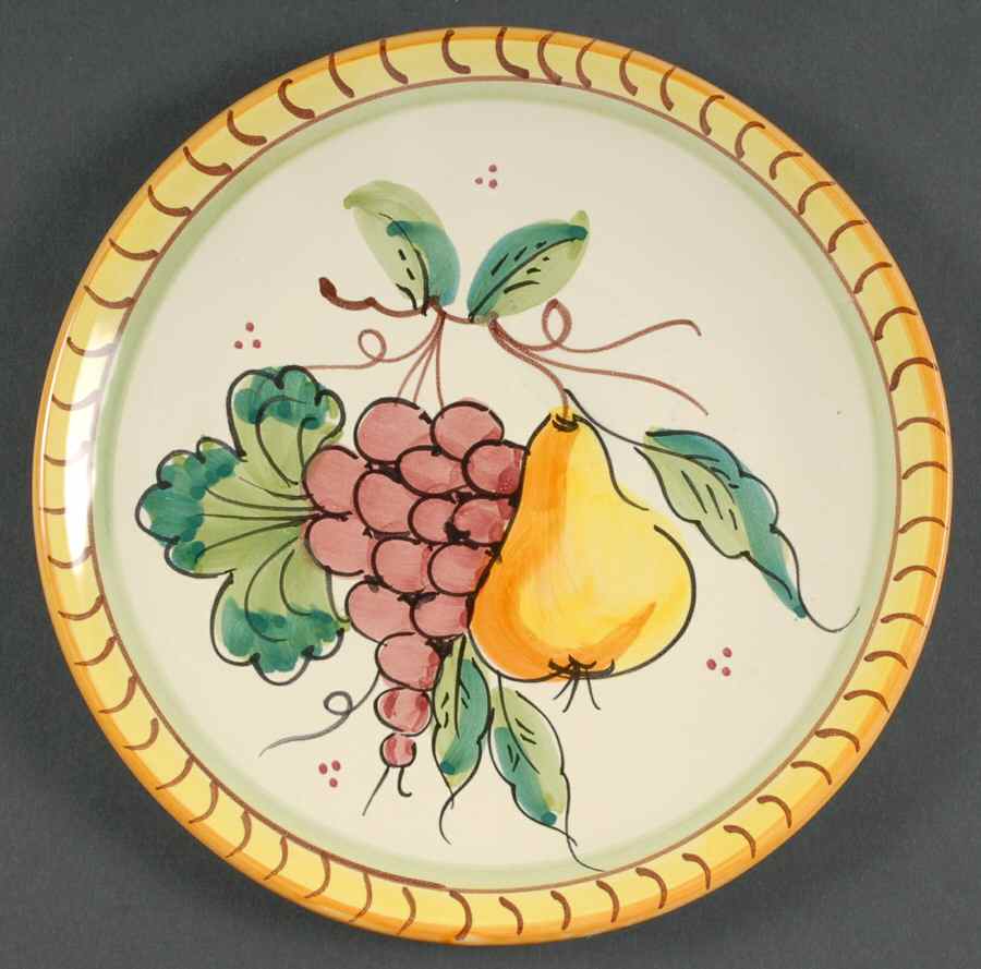Tre Vigne Luncheon Plate by Vietri (Italy)-1
