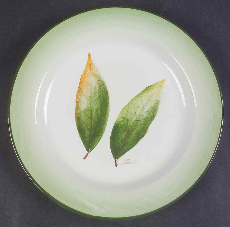 Leaf Dessert/Pie Plate by Vietri (Italy)-1
