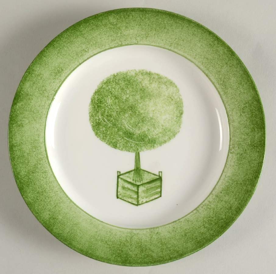 Topiary Dessert/Pie Plate by Vietri (Italy)-1