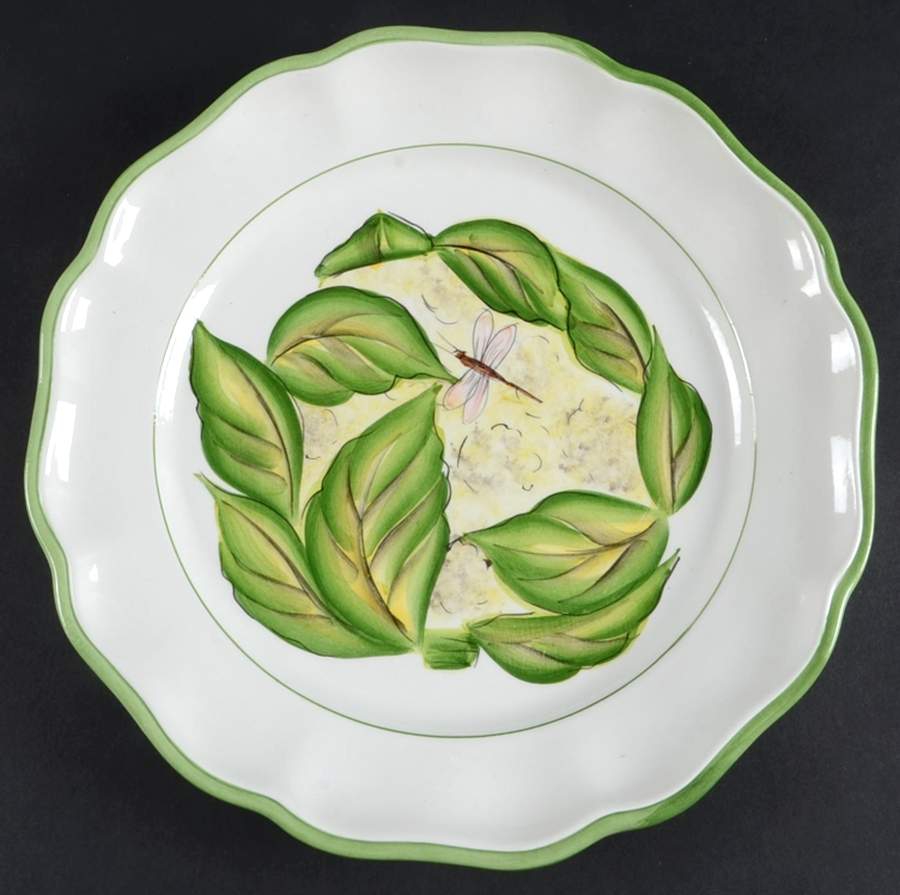 Garden Greens Dinner Plate by Vietri (Italy)-1