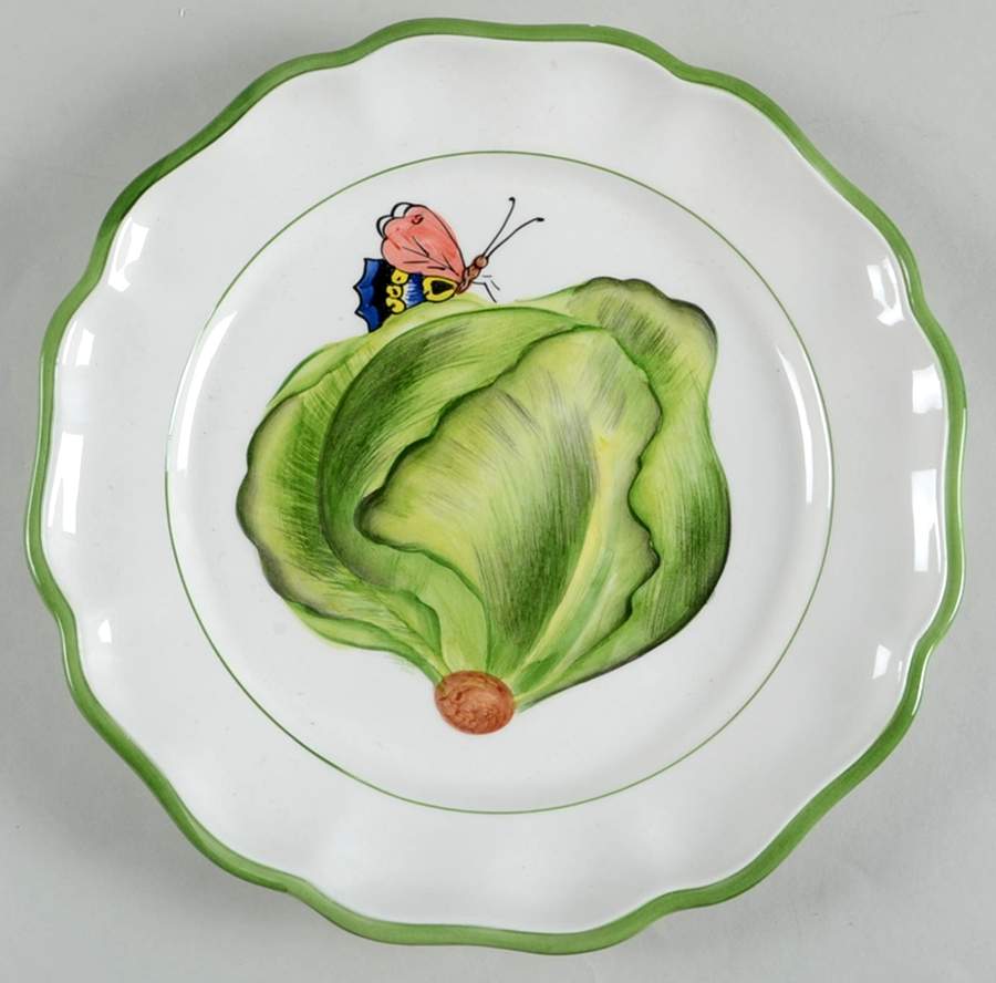 Garden Greens Dinner Plate by Vietri (Italy)-1