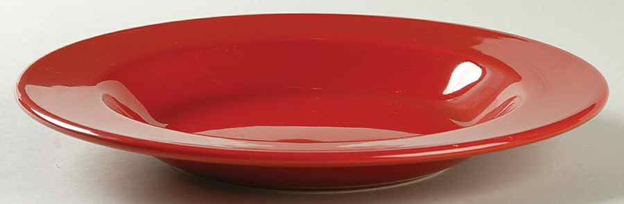 Prisma Red Large Rim Soup Bowl by Vista Alegre-1