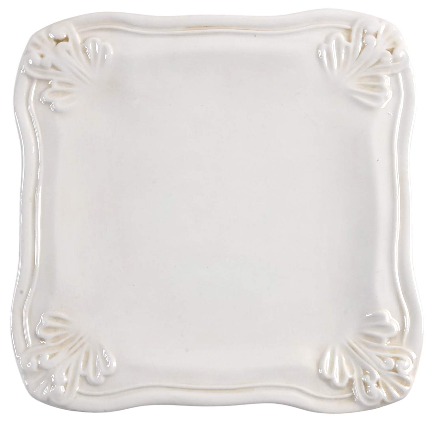 Portobello Square Salad Plate by Vietri (Italy)-1