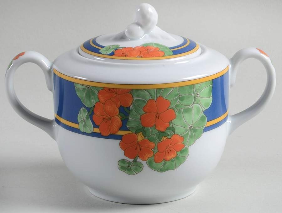 Mississippi Sugar Bowl & Lid by Vista Alegre-1