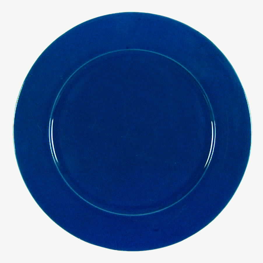 Service Plates Cornflower Blue Service Plate (Charger) by Vietri (Italy)-1
