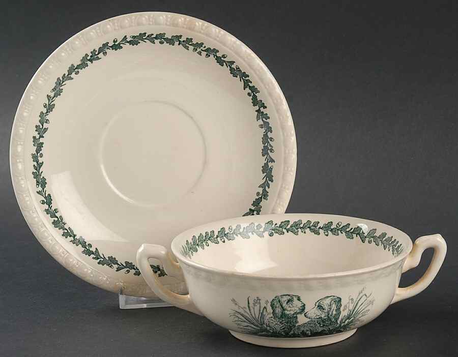 Diana Flat Cream Soup Bowl & Saucer Set by Villeroy & Boch-1