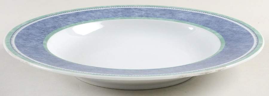 Costa Blue Large Rim Soup Bowl by Villeroy & Boch-1