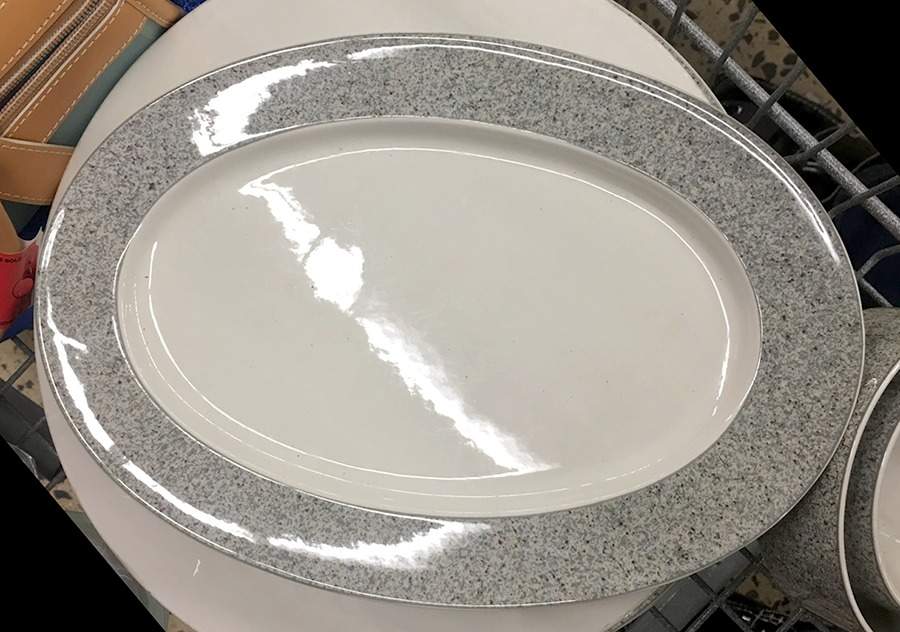 Granite Gray 12" Oval Serving Platter by Villeroy & Boch-1