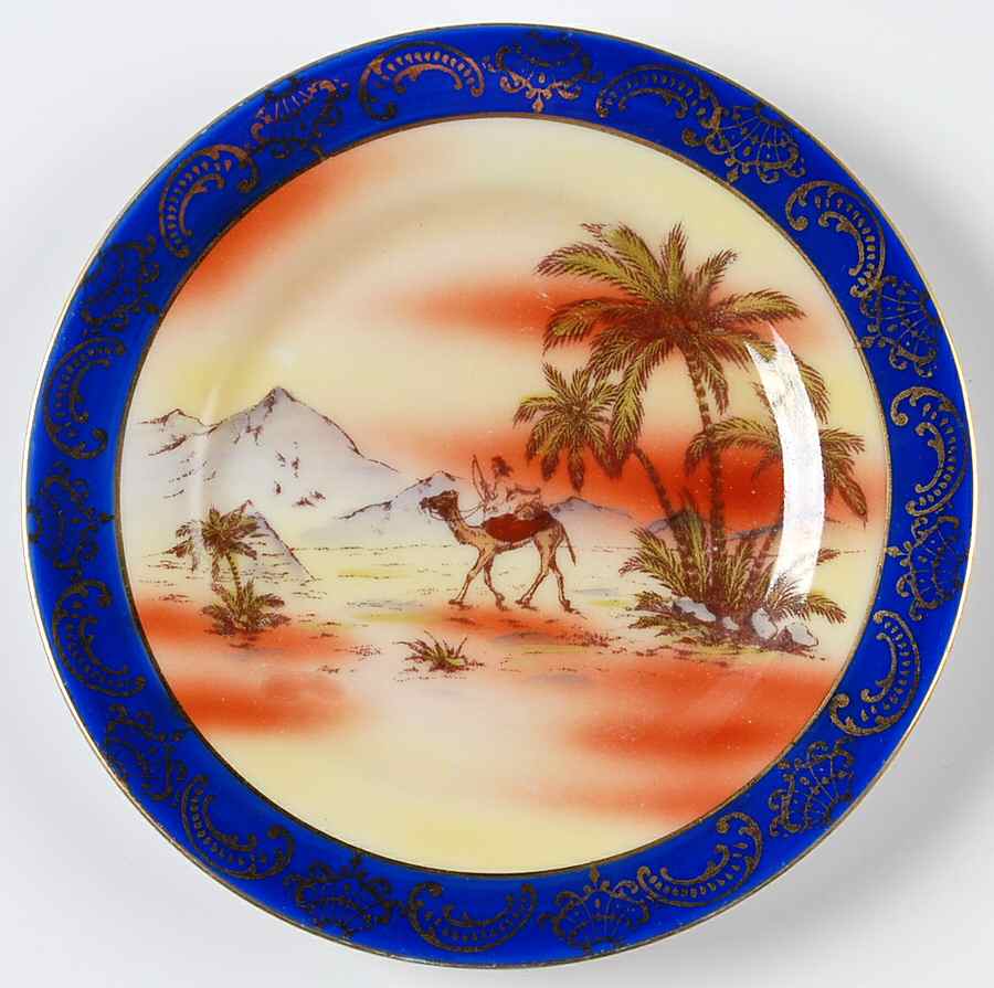 Desert Scene Bread & Butter Plate by Victoria (Czech)-1