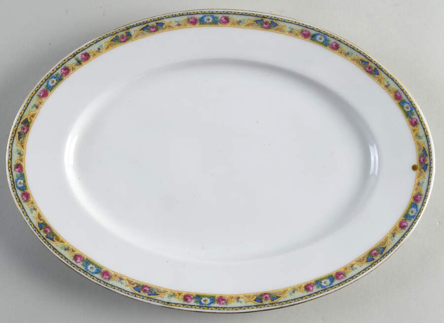 VIT169 12" Oval Serving Platter by Victoria (Czech)-1