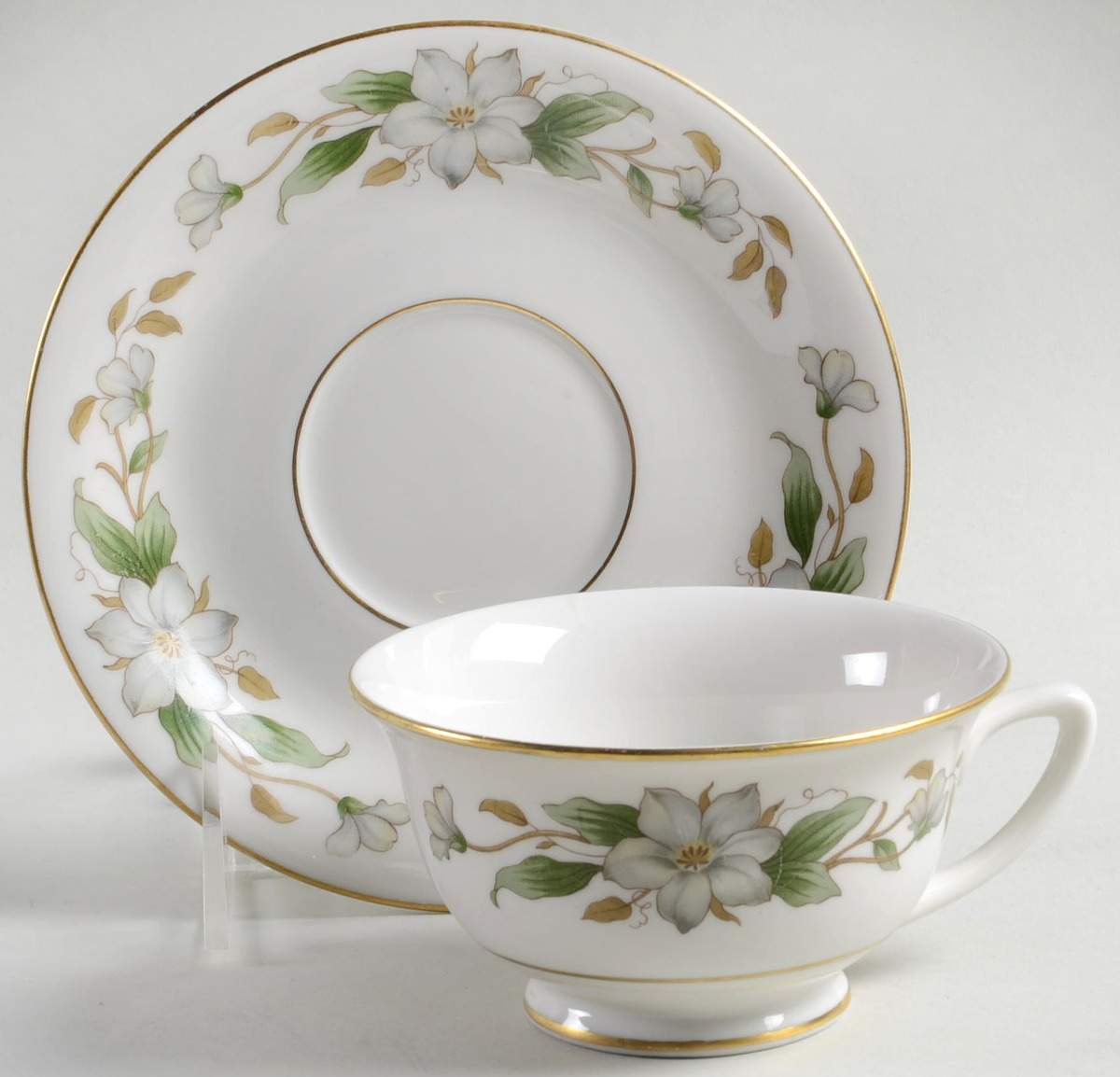 Arlington Footed Cup & Saucer Set by Vogue-1