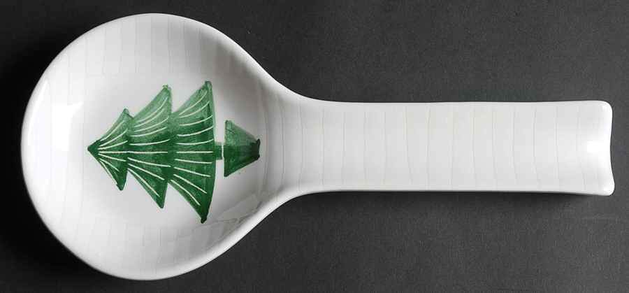 Conifera Spoon Rest/Holder (Holds 1 Spoon) by Vietri (Italy)-1