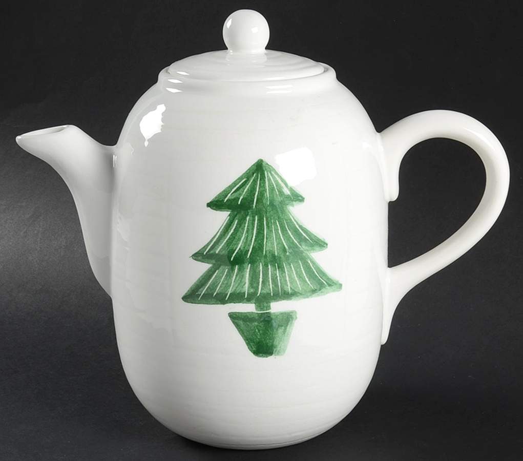 Conifera Coffee Pot & Lid by Vietri (Italy)-1