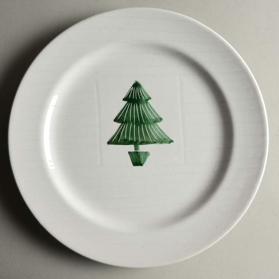 Conifera Dinner Plate by Vietri (Italy)-1