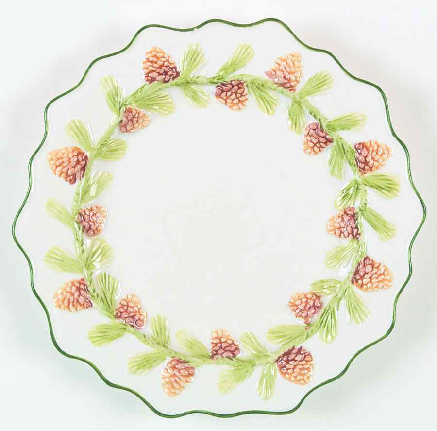 Evergreen Salad/Dessert Plate by Vietri (Italy)-1