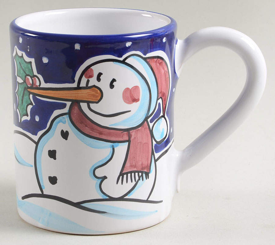 Let It Snow Mug by Vietri (Italy)-1