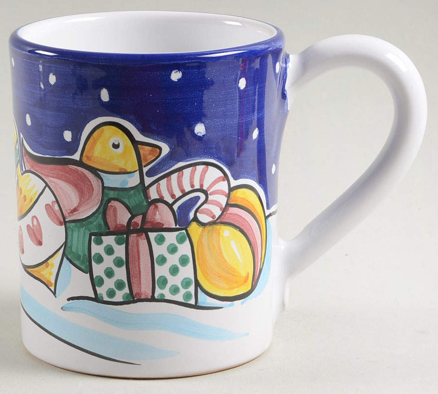 Let It Snow Mug by Vietri (Italy)-1