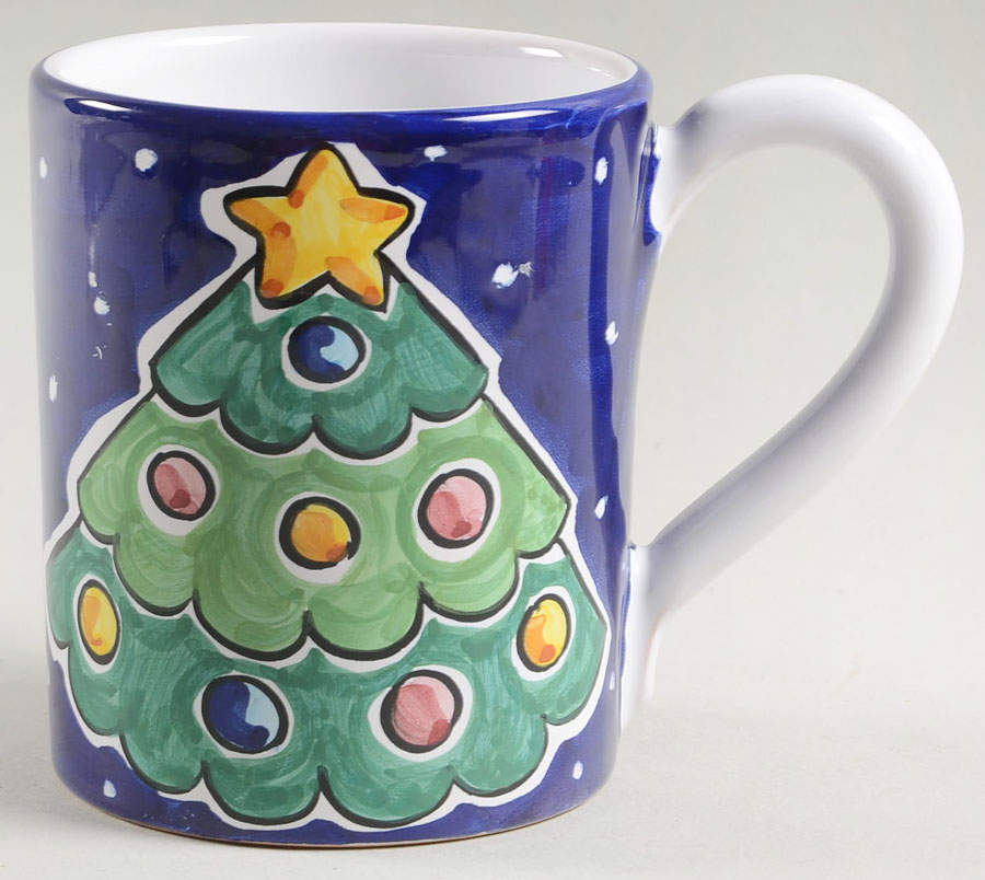Let It Snow Mug by Vietri (Italy)-1
