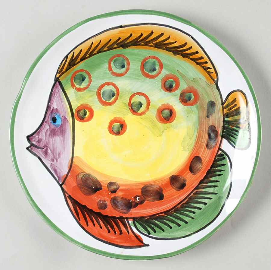 Acquario Salad Plate by Vietri (Italy)-1