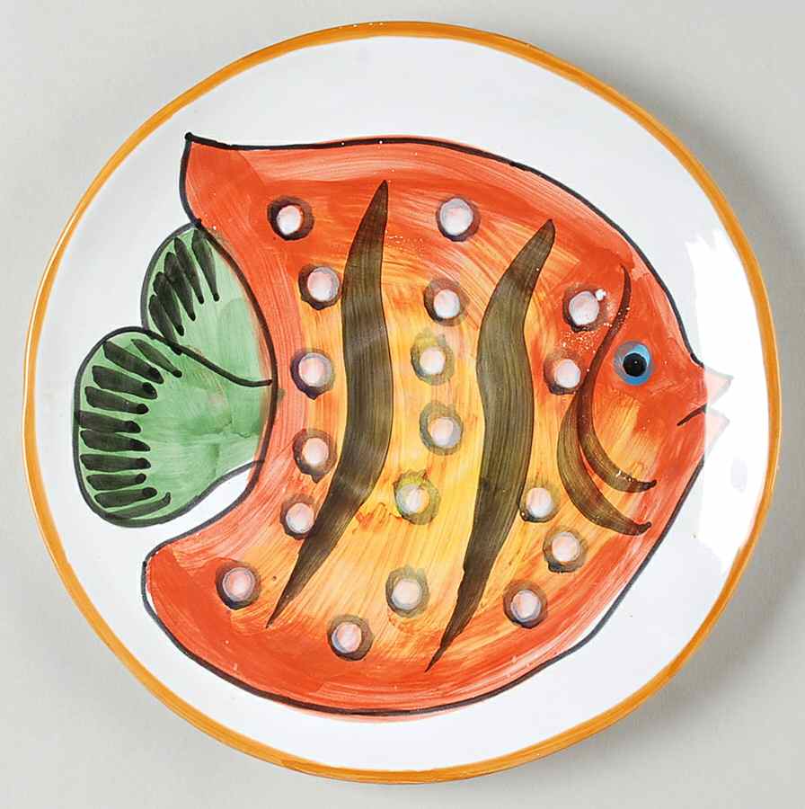 Acquario Salad Plate by Vietri (Italy)-1