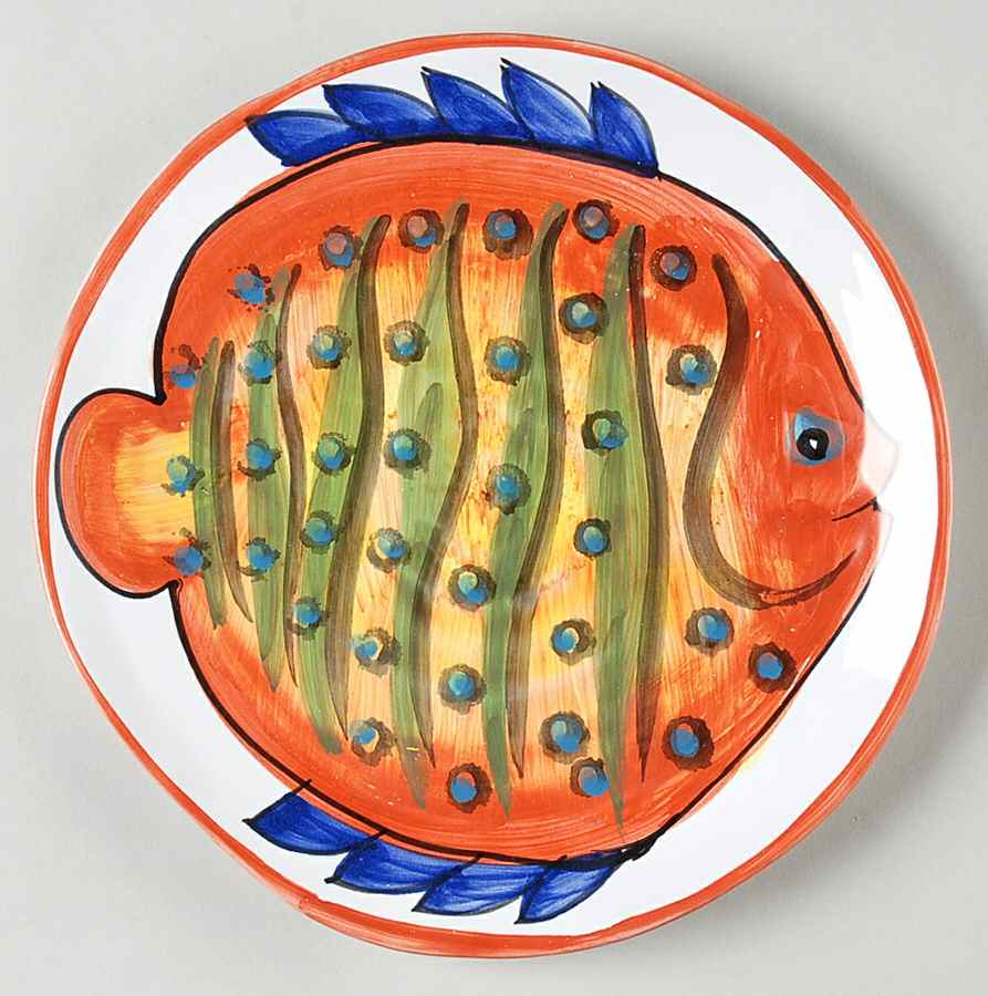 Acquario Salad Plate by Vietri (Italy)-1
