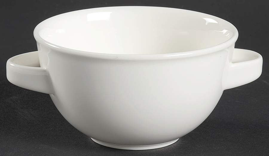 Corpo White Flat Cream Soup Bowl by Villeroy & Boch-1
