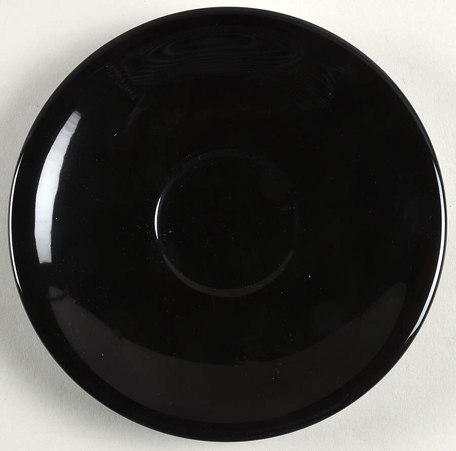 Prisma Black Saucer for Breakfast Cup by Vista Alegre-1
