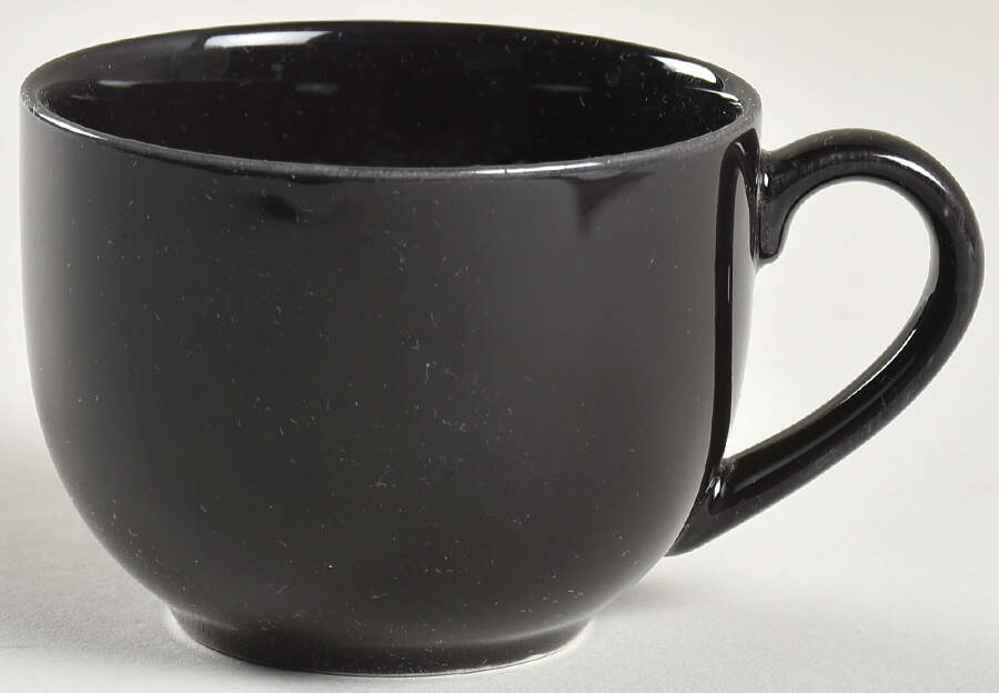 Prisma Black Flat Demitasse Cup by Vista Alegre-1