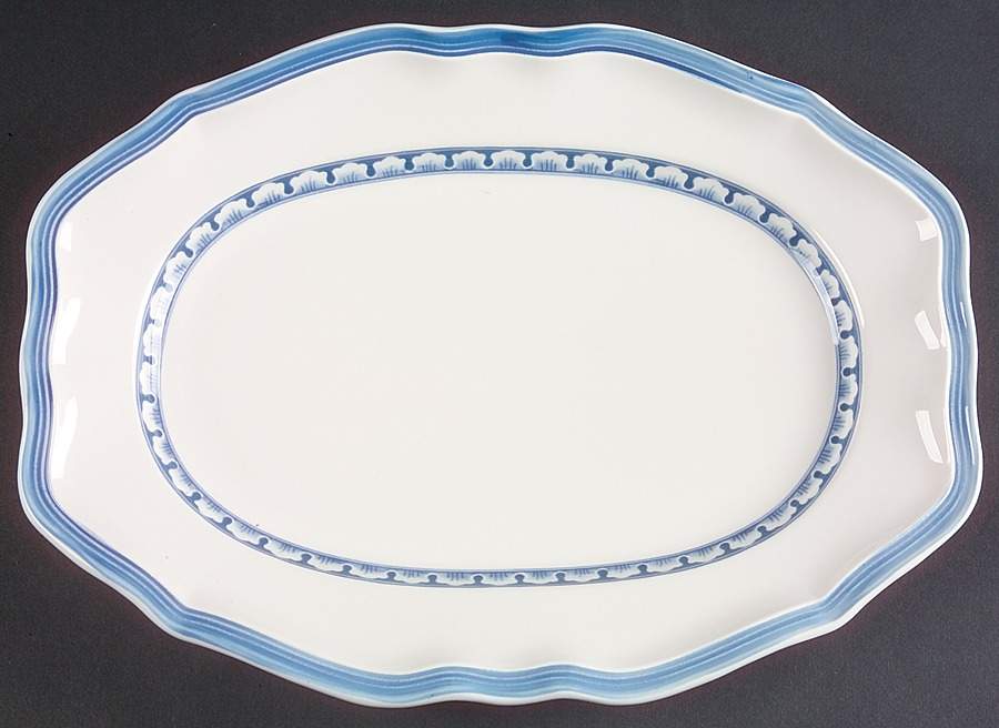 Casa Azul 11" Oval Serving Platter by Villeroy & Boch-1