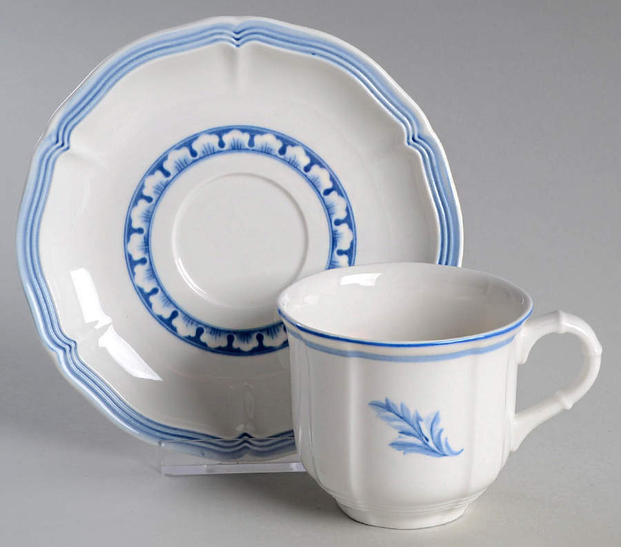 Casa Azul Flat Cup & Saucer Set by Villeroy & Boch-1