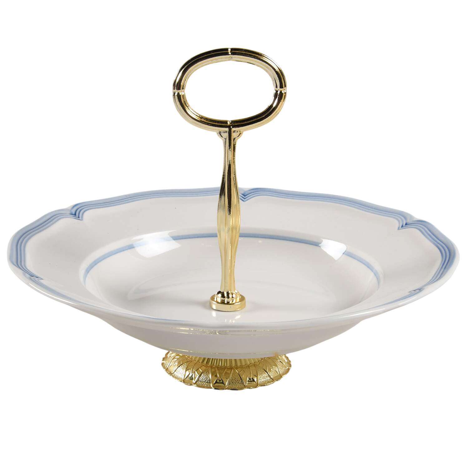 Casa Azul Modesto 6"-7" Handled Footed Nut Dish HC by Villeroy & Boch-1