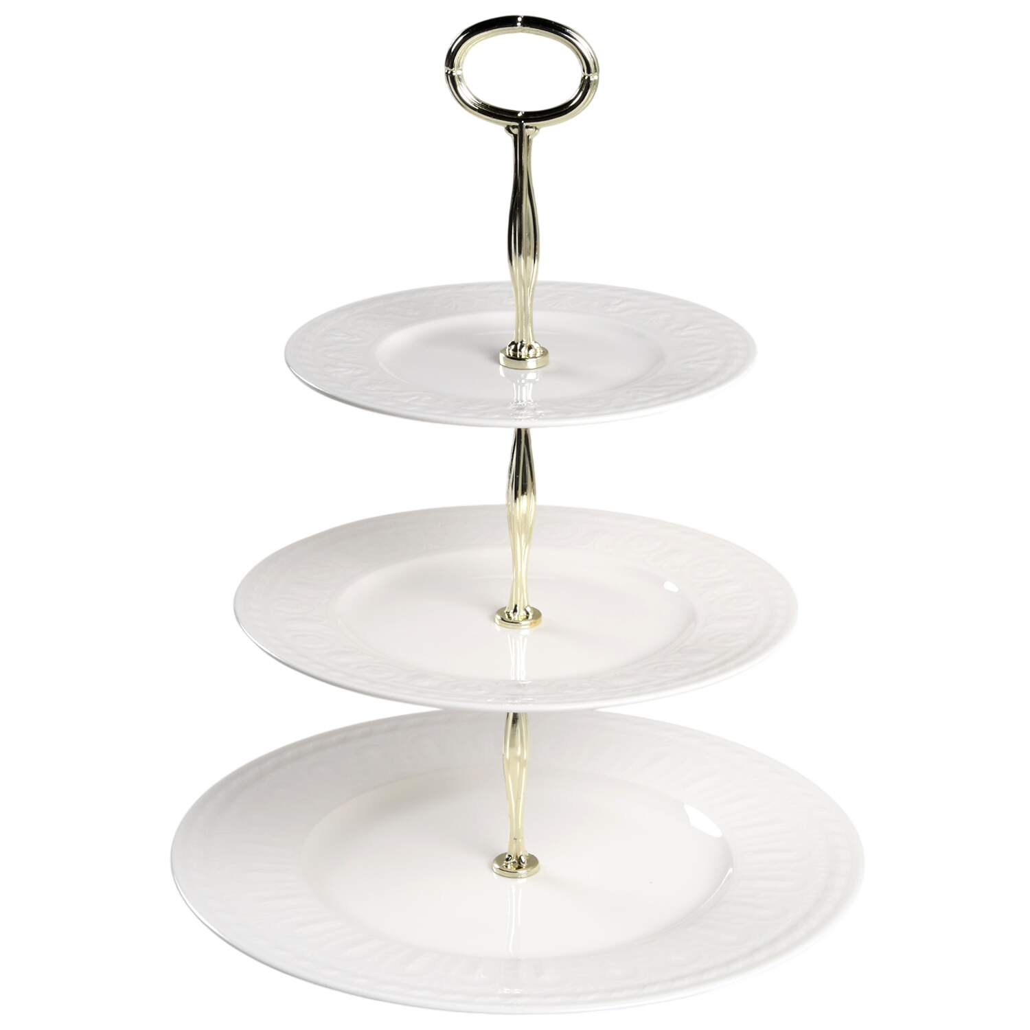 Cellini 13 7/8"-14 1/4" 3-Tiered Serving Tray(DP,SP,BB) HC by Villeroy & Boch-1