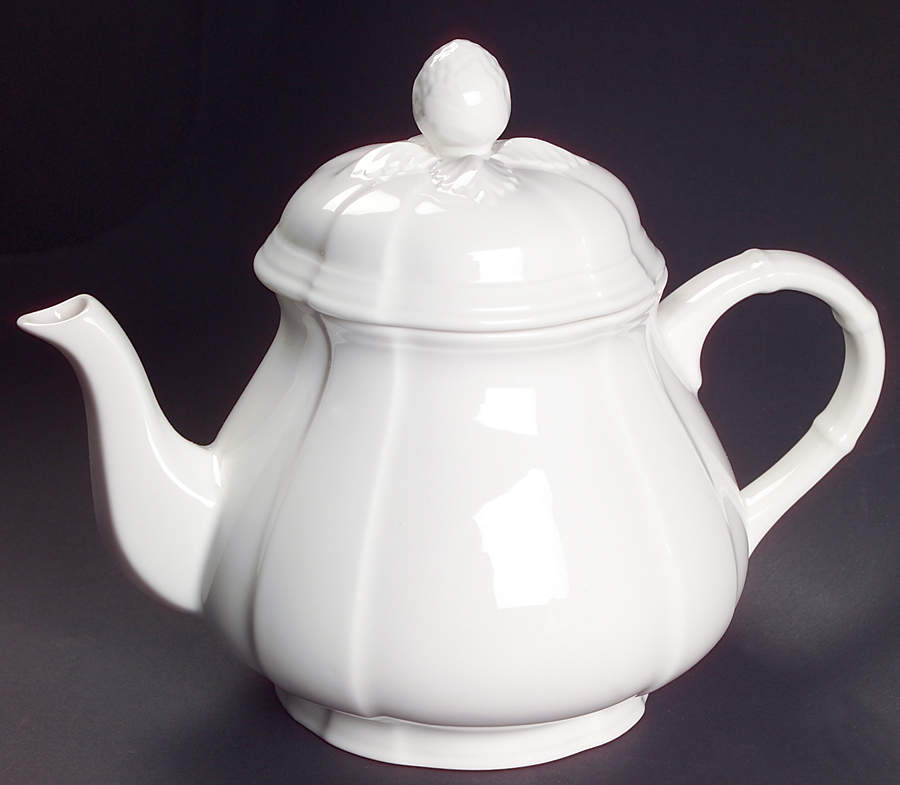 Chambord (White, Fine China) Teapot & Lid by Villeroy & Boch-1