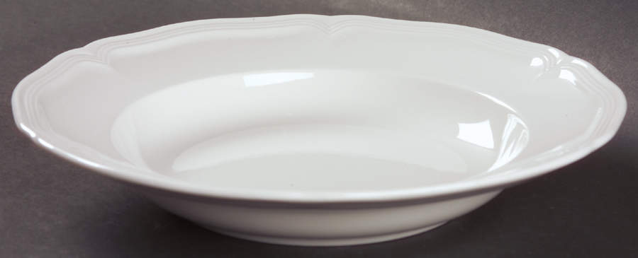Chambord (White, Fine China) Large Rim Soup Bowl by Villeroy & Boch-1