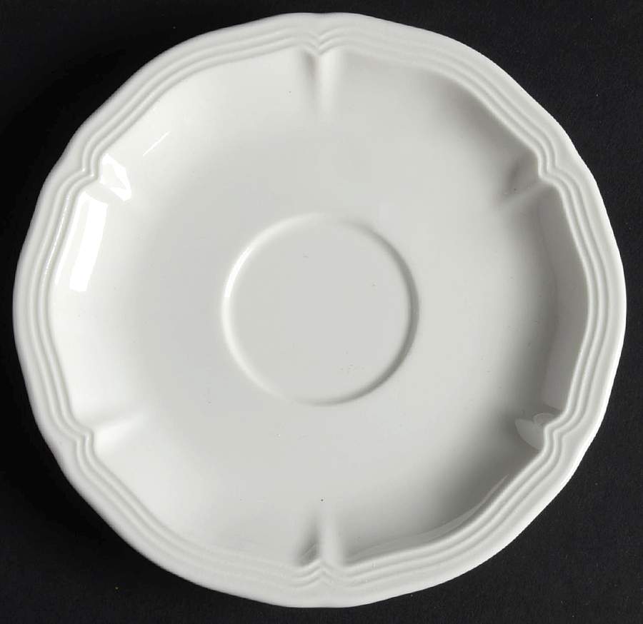 Chambord (White, Fine China) Saucer for Demitasse Cup by Villeroy & Boch-1