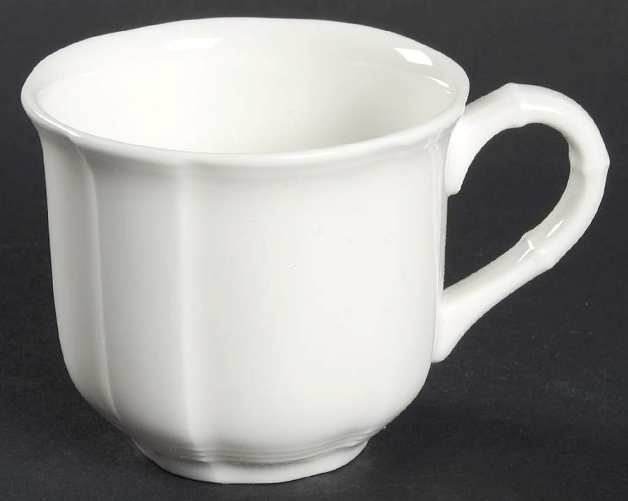 Chambord (White, Fine China) Flat Demitasse Cup by Villeroy & Boch-1