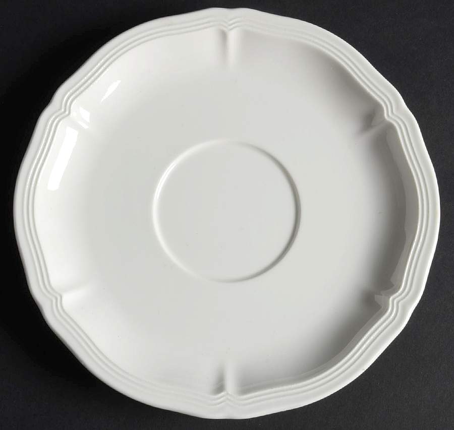Chambord (White, Fine China) Saucer for Breakfast Cup by Villeroy & Boch-1