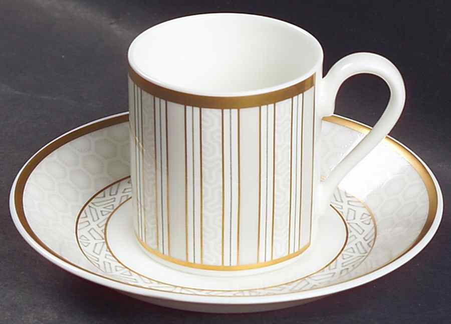 Kimono Flat Demitasse Cup & Saucer Set by Villeroy & Boch-1